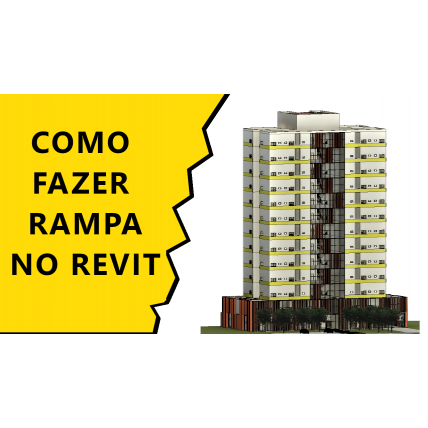 Rampa de estacionamento familias revit